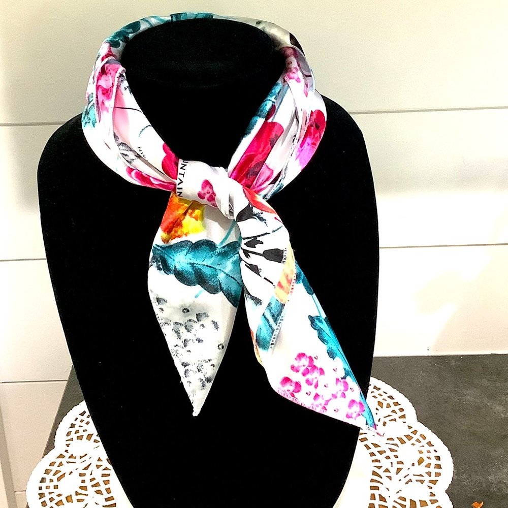 Stone Mountain Scarf  20x20 Spring Colors
